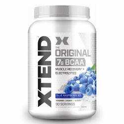 Xtend Original BCAA Powder (Blue Raspberry Ice) - Sugar Free Workout Muscle Recovery Drink with 7g BCAA, | Amino Acid Supplement